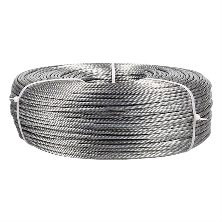 Còrda de fil d'acièr galvanizat 8x19